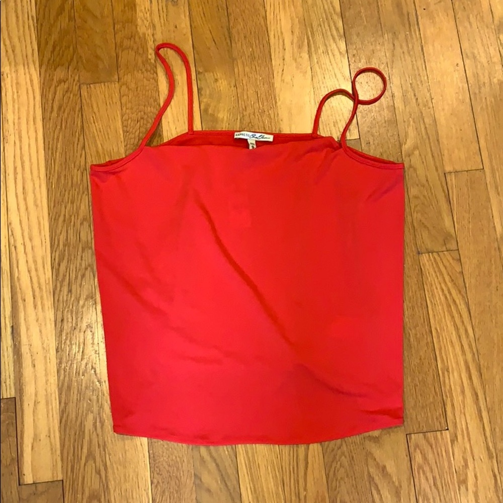 Red express cowel neck tanktop